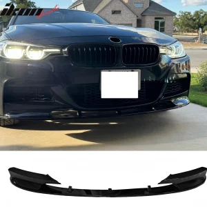 Fits 12-19 BMW F30 F31 3 Series 4-Door MP Style Front Bumper Lip Gloss Black ABS - Image 6