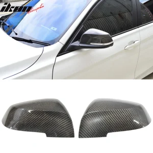 Fits 10-21 BMW 3 Series F30 2PCS Passenger Driver Mirror Covers Carbon Fiber CF - Image 6