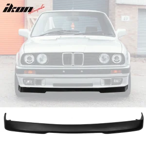 Fits 84-92 BMW E30 3-Series RG Style Front Bumper Lip Spoiler Unpainted - PU - Image 6