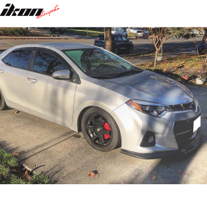 Fits 14-16 Toyota Corolla Type S GT Front Bumper Lip Chin Spoiler PU Splitter - Image 3