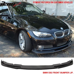 Fits 07-11 BMW E92 E93 3 Series Coupe H Style Front Bumper Lip Chin PU Unpainted - Image 6
