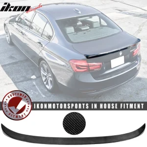 Fits 12-18 BMW F30 3 Series Sedan F80 M3 A Style Trunk Spoiler - Carbon Fiber - Image 6