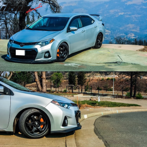 Fits 14-16 Toyota Corolla Type S GT Front Bumper Lip Chin Spoiler PU Splitter - Image 4