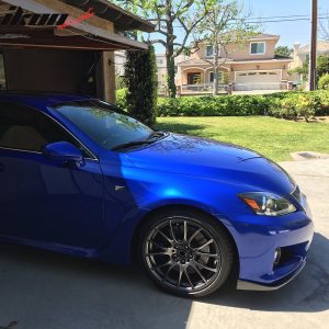 Fits 08-14 Lexus IS-F AS Style Front Bumper Lip Lower Splitter Unpainted PU - Image 3