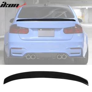 Fits 12-18 BMW F30 3 Series F80 M3 3D Style Black PU Rear Trunk Spoiler Wing - Image 6