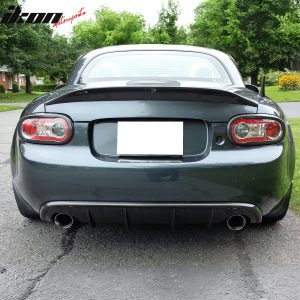 For 09-15 Mazda MX-5 Miata NC NC2 MDA Style Rear Bumper Lip Diffuser W/ 4-Fin PU - Image 3