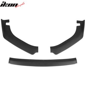 Fits 14-16 Lexus IS Base Front Bumper Lip Spoiler Splitter 3PCS Matte Black PP - Image 5