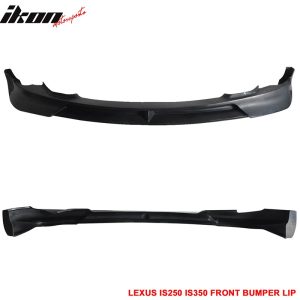 Fits 06-08 Lexus IS250 IS350 Sedan VIP JP Style Front Bumper Lip PU Unpainted - Image 4