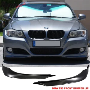 For 09-12 BMW E90 3-Series OE Style Front Bumper Lip Chin Splitters PP Unpainted - Image 6