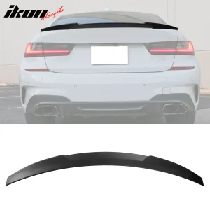 Fits 19-26 BMW 3-Series G20 G80 M3 ABS Trunk Spoiler M4 Style Wing Matte Black - Image 6