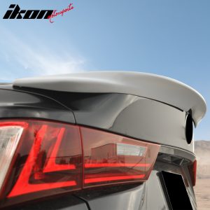 Fits 14-20 Lexus IS250 IS300 Sedan F-Sport Style Trunk Spoiler Unpainted Gray - Image 4