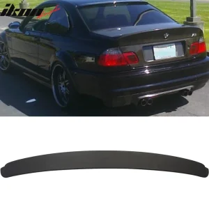 Fits 99-05 BMW E46 3 Series Coupe Matte Black Rear Roof Window Spoiler Wing ABS - Image 6