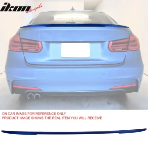 Fits 12-18 BMW F30 3-Series Sedan Performance Trunk Spoiler Painted #B45 Blue - Image 6