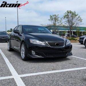 Fits 06-08 Lexus IS250 IS350 XE20 OE Front Bumper Lip Paint #212 Obsidian Black - Image 4