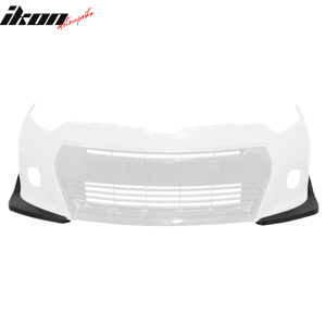 Fits 14-16 Toyota Corolla S Only Front Bumper Lip Spoiler Splitter Side Apron PU - Image 4