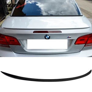 Fits 07-13 BMW 3 Series E93 M3 Style Trunk Spoiler Painted #475 Black Sapphire - Image 6