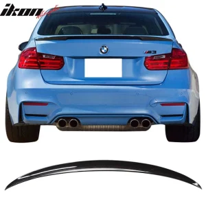 Fits 14-19 BMW F80 3-Series Performance Style Trunk Spoiler Painted #475 Black - Image 5