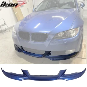 Fits 07-10 BMW E92 E93 3-Series M-Tech Montego Blue Metallic PP Front Bumper Lip - Image 6