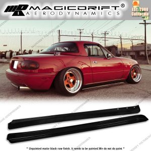 For 90-97 Mazda NA Miata Roadster JDM FD Style Side Skirts Flat Under Extension - Image 3