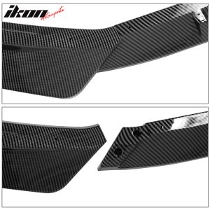 Fits 14-16 Lexus IS F Sport IKON Style 3PCS Front Bumper Lip Carbon Fiber Print - Image 5