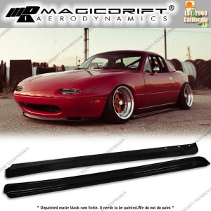 For 90-97 Mazda NA Miata Roadster JDM FD Style Side Skirts Flat Under Extension - Image 4