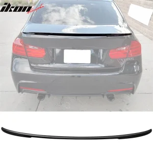 Fits 12-18 BMW F30 3-Series Sedan Performance Trunk Spoiler Painted #475 Black - Image 6