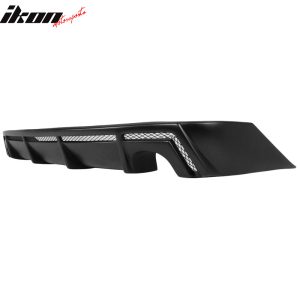 Fits 14-16 Lexus IS F Sport Rear Diffuser + Bumper Apron Splitter PP Matte Black - Image 5