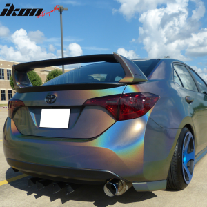 Fits 14-21 Toyota Corolla Mugen Style Rear Trunk Spoiler Wing Gloss Black ABS - Image 4