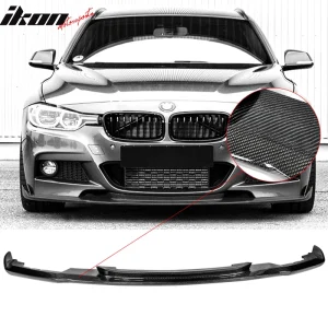 Fits 12-18 BMW F30 M Sport HM Style Front Bumper Lip - Carbon Fiber - Image 6