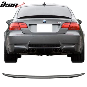 Fits 07-13 BMW E92 3 Series Performance Style Trunk Spoiler Painted #475 Black - Image 6