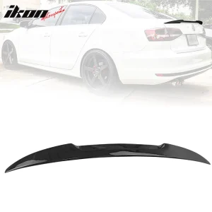 Fits 11-18 Volkswagen Jetta MK6 Sedan V Style Trunk Spoiler Painted #L041 Black - Image 6
