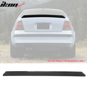 Fits 99-03 VW MK4 Jetta Sedan ES Style Duckbill Trunk Spoiler Carbon Fiber Print - Image 6