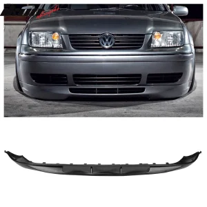 Fits 99-05 Volkswagen VW Jetta 20AE Style Front Bumper Lip Unpainted Black  PU - Image 6