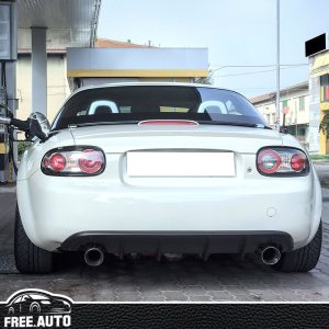 For 09-15 Mazda MX-5 Miata NC NC2 Rear Bumper Lip Diffuser W/ 4-Fin PU MDA Style - Image 3
