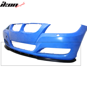 Fits 09-11 BMW 3-Series E90 LCI MX Style Front Bumper Lip Spoiler Unpainted - PU - Image 5