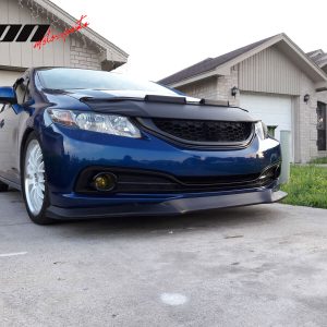 Fits 13-15 Honda Civic USDM GT Style Front Bumper Lip Unpainted Spoiler PU Kit - Image 5