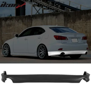 Fits 06-12 Lexus IS250 IS350 4Dr OE Style Rear Bumper Lip Matte Black - PP - Image 6