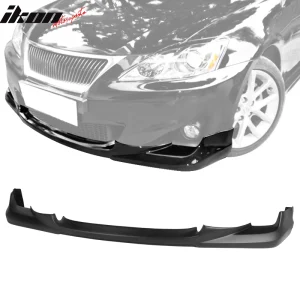 Fits 11-13 Lexus IS250 IS350 S Style Front Bumper Lip Spoiler Matte Black - PP - Image 6