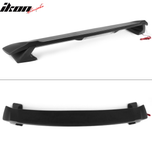 Fits 09-13 Toyota Corolla Sedan Trunk Spoiler & LED 3rd Brake Light Matte Black - Image 3