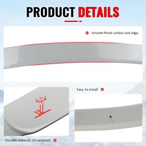 Fits 14-20 Lexus IS250 IS300 F Sport IKON Style Roof Spoiler Painted #083 White - Image 4