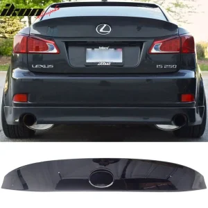 Fits 06-13 Lexus IS250 IS350 Sedan WD Style Trunk Spoiler Lip Painted Black #8U0 - Image 6
