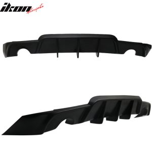 Fits 14-16 Lexus IS250 IS350 IS300 W Style Rear Bumper Lip Shark Fin Diffuser PU - Image 4