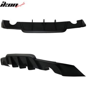 Fits 14-16 Lexus IS250 IS350 IS300 W Style Rear Bumper Lip Shark Fin Diffuser PU - Image 5