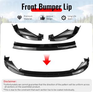 Fits 14-16 Lexus IS F Sport R Style Front Bumper Lip Spoiler Carbon Fiber Print - Image 3