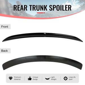 Fits 06-13 IS250 IS350 Sedan 4Dr IS F Sport Style Trunk Spoiler ABS #U202 Black - Image 3