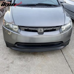 Fits 06-08 Honda Civic Sedan Mugen Style Front Bumper Lip Spoiler Splitter PU - Image 4