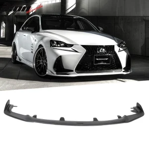 Fits 17-20 Lexus IS200t IS300 IS350 AR Style Front Bumper Lip Unpainted PP - Image 6