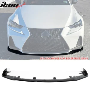 For 17-20 Lexus IS200t IS300 IS350 Artisan Style Front Bumper Lip Gloss Black PP - Image 6