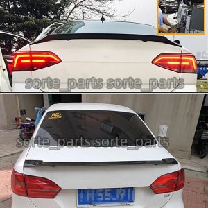 Glossy Black Rear Trunk Lip Spoiler Wing Thai Style Fit For VW Jetta MK6 2011-18 - Image 4