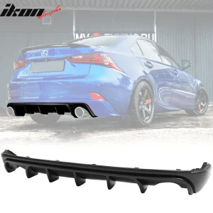 Fits 14-16 Lexus IS250 IS350 IS200t Rear Bumper Lip Diffuser Shark PP Unpainted - Image 6